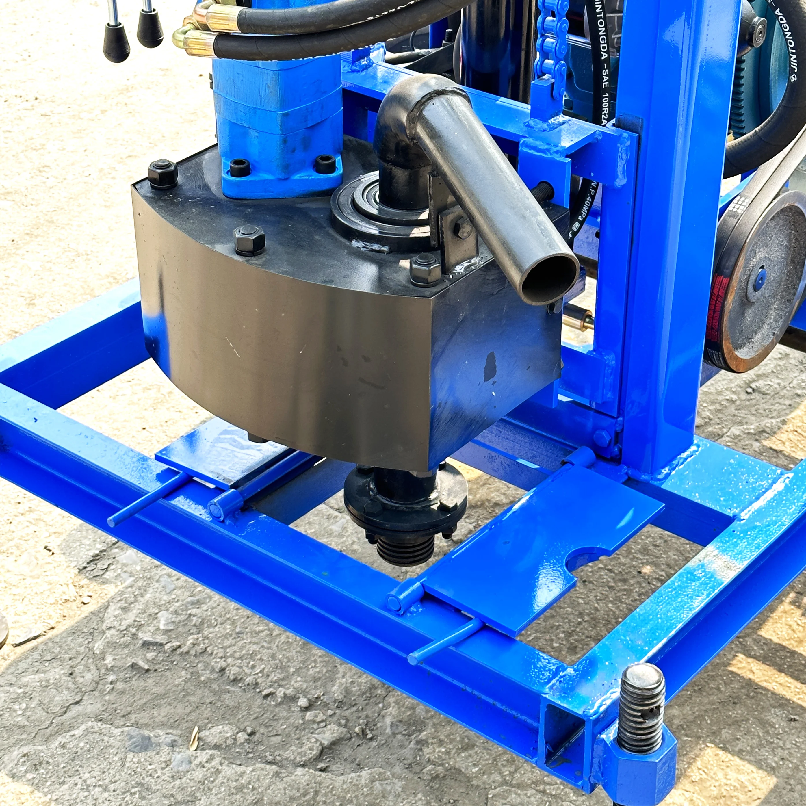 Electric Mobile Type 200 Meter 100m Deep Portable Hydraulic Water Well ...