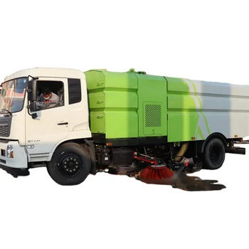 Large dry wet road sweeper