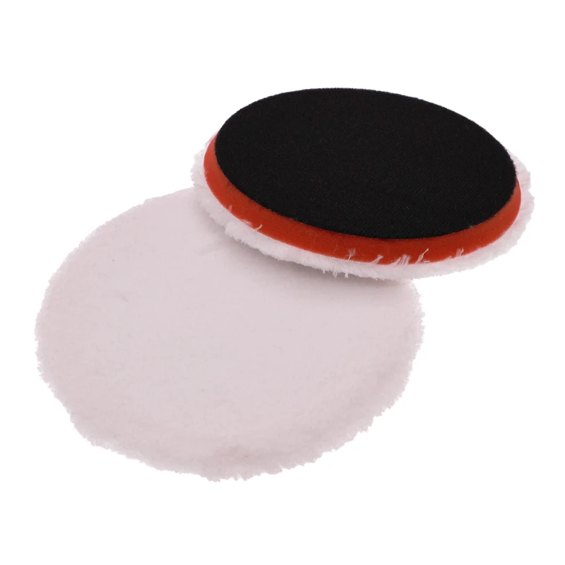 6Inch Hook & Loop Chamfered Microfiber Sanding Pads Buffing Disc Soft Foam Compound Polishing Pad for Metal Car Finishing Waxing
