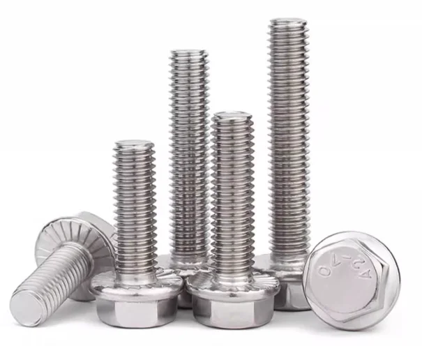 product professional supplier m4 m5 m6 m8 m10 m12 304 stainless steel metric thread gb5787 hexagon head flange bolt-63