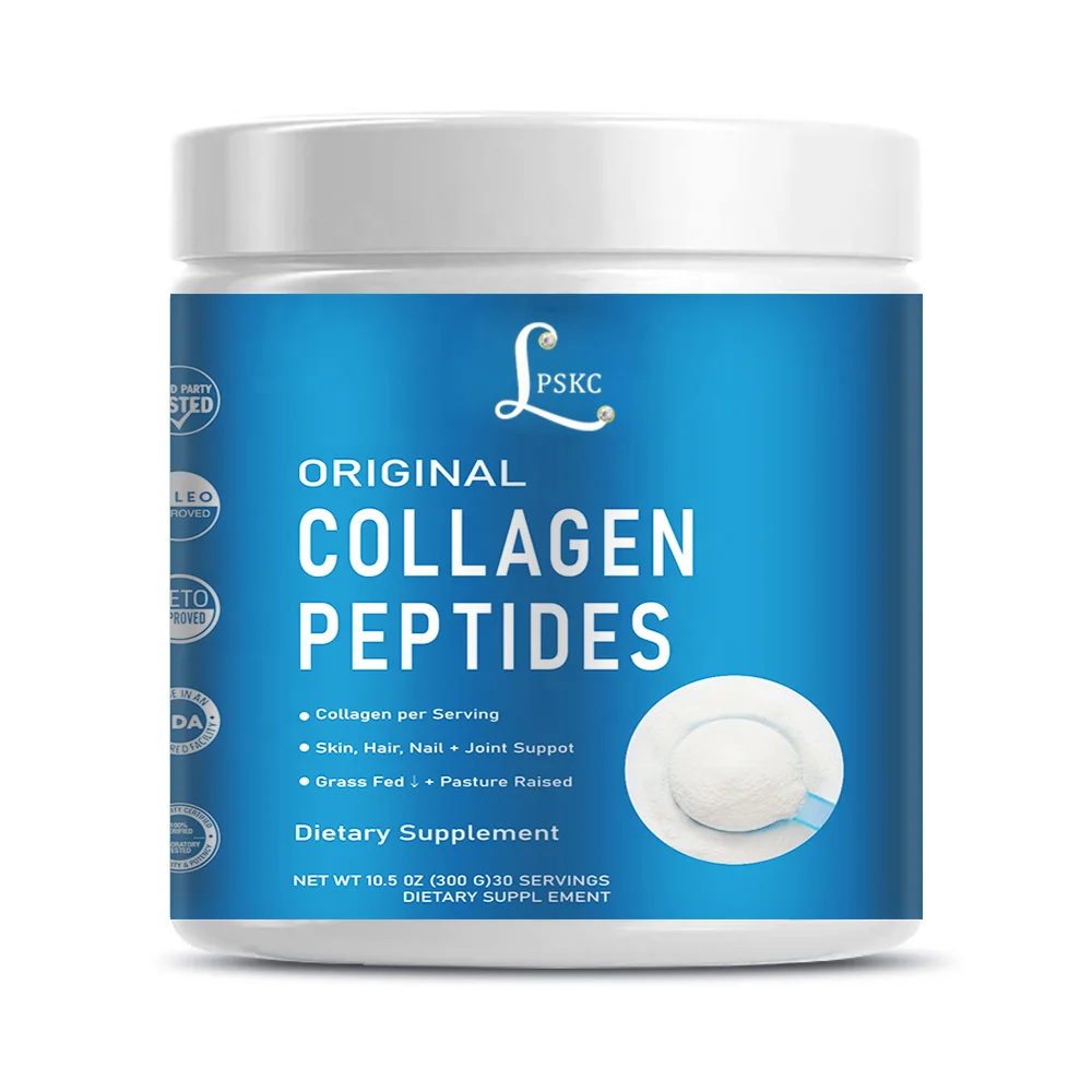 Oem Organic Collagen Peptide Supplement Vitamin C Fish Collagen Protein