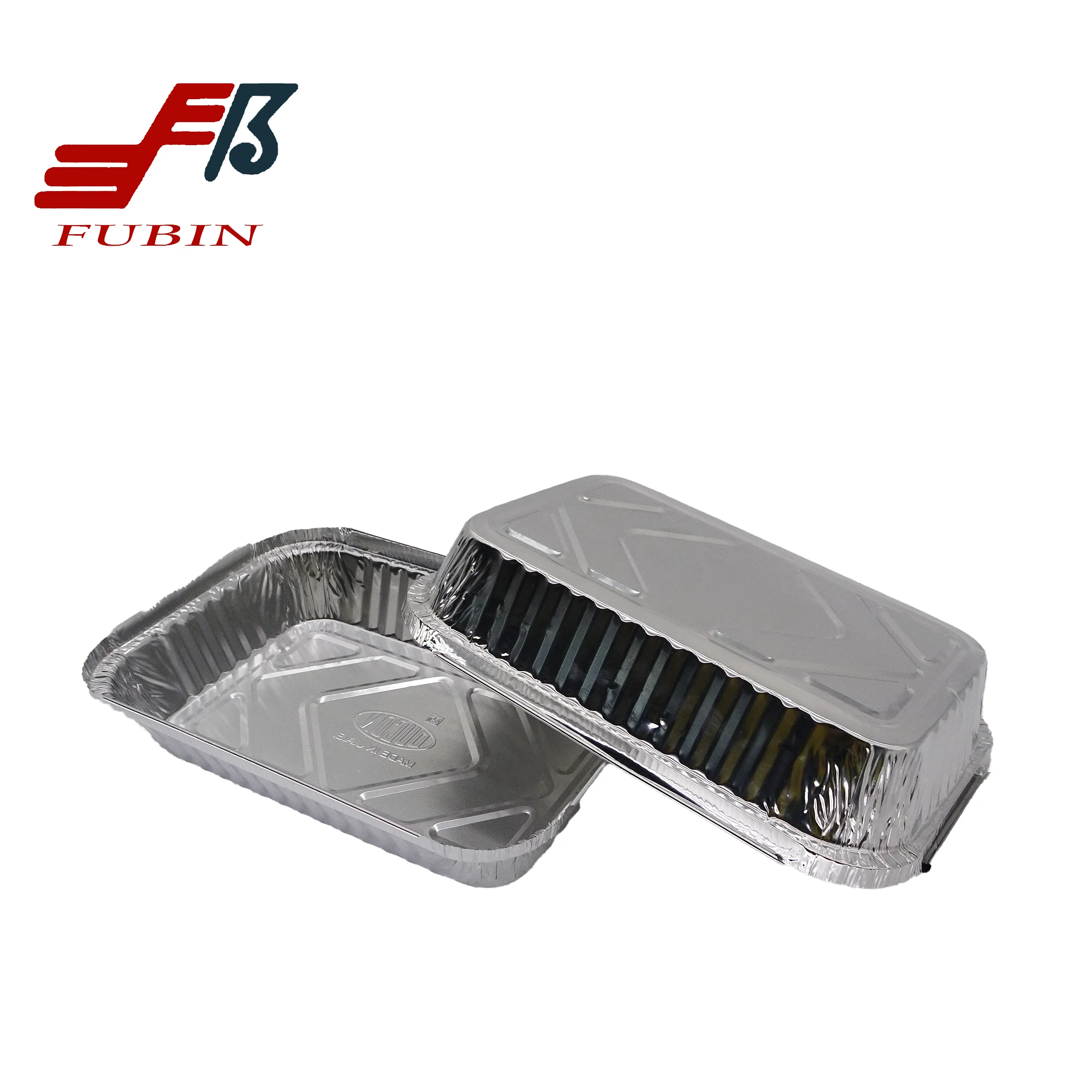 99% Aluminum Take Out Combo Rectangular Foil Trays Silver Color