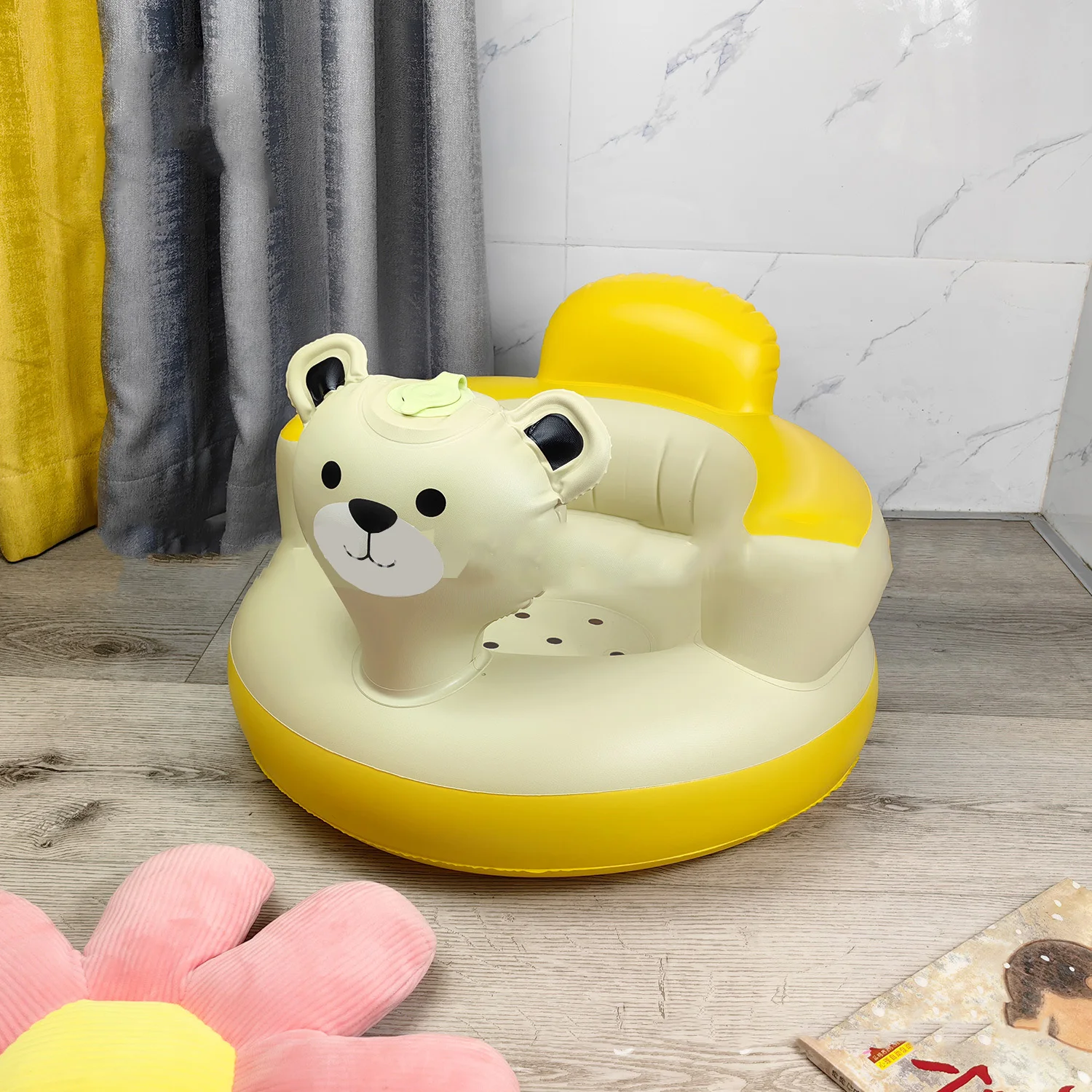 Cute Cartoon Animal Inflatable Chair Sofa for Infant Baby Kids Learning  Siting Children' Inflated Balloon Settee