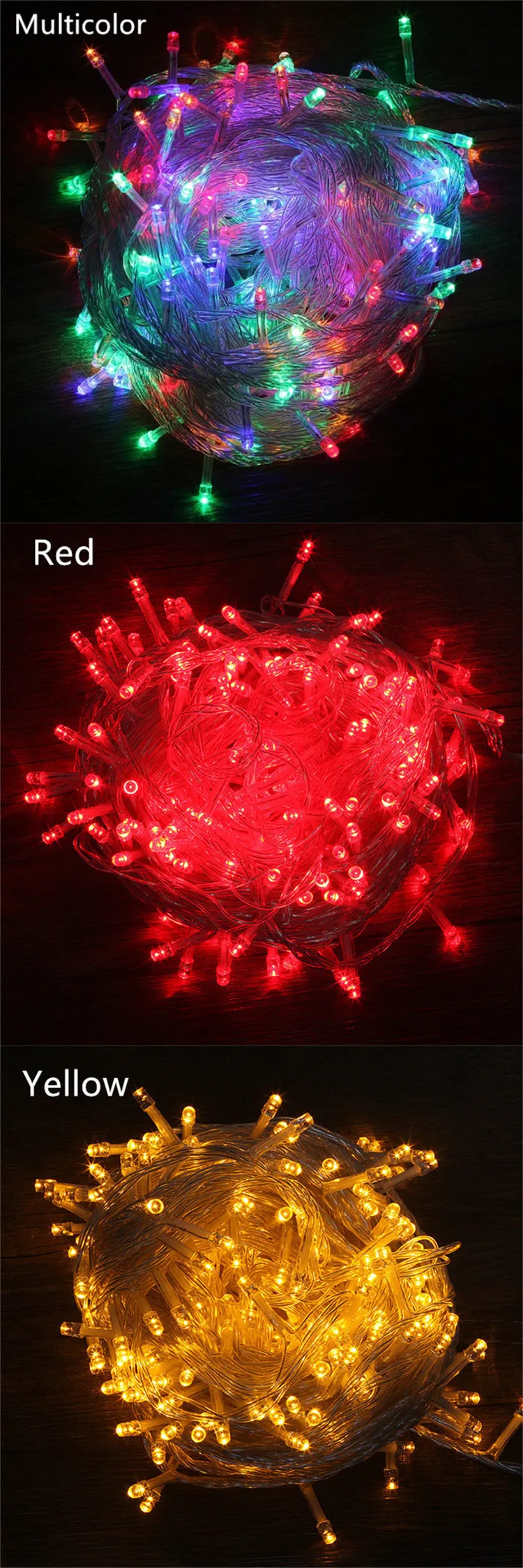 Christmas Lights 5m 10m 20m 30m 50m 100m Led String Fairy Light For Holiday Wedding Party Buy