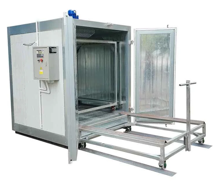 Square Industrial Electrostatic Electric Paint Drying Oven Powder Curing  Oven Gas Powder Coating Chamber Diesel Optional Supplie