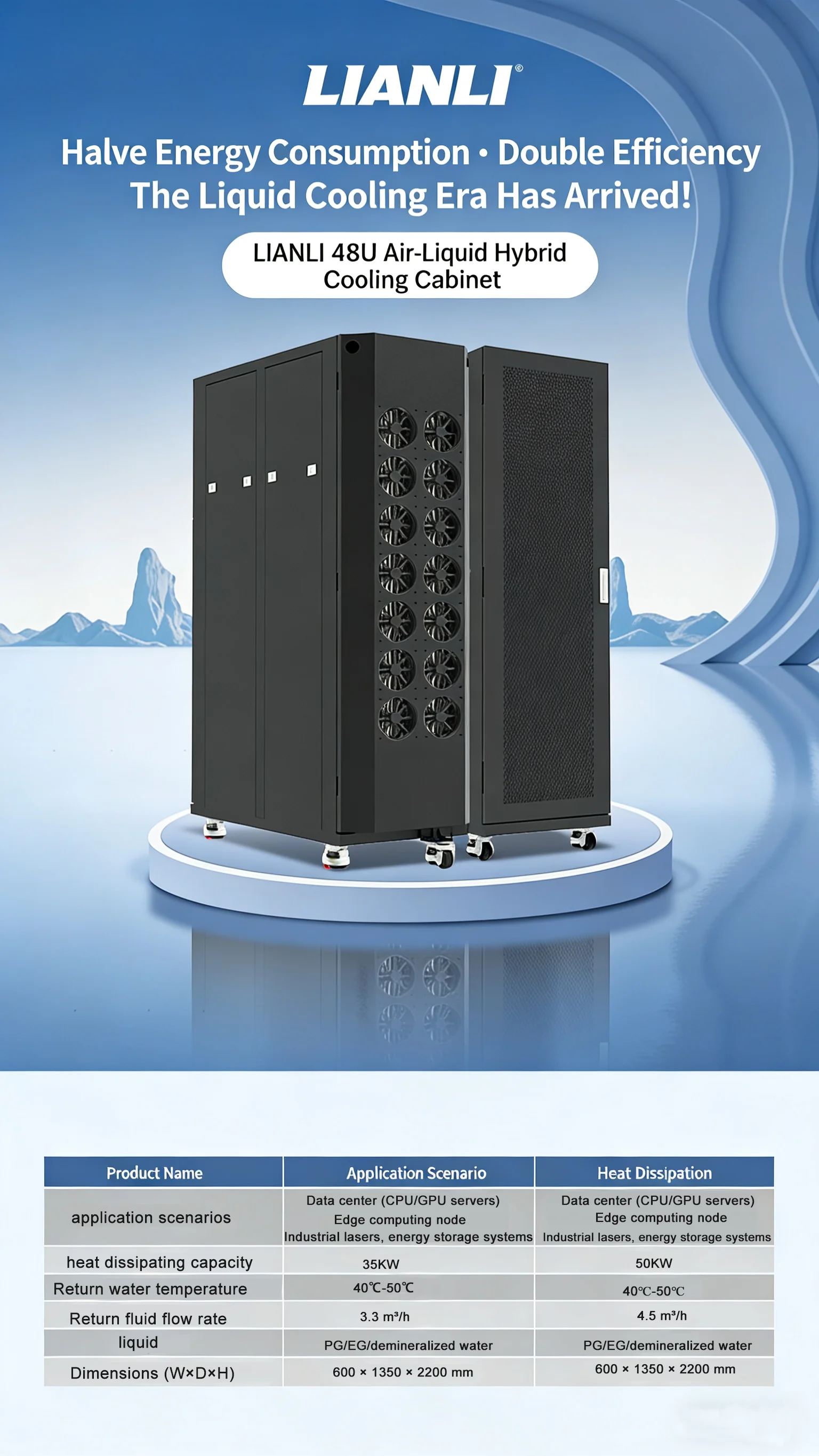 Server Cabinet Integrated Condenser, LIANLI, 48U - detail 4