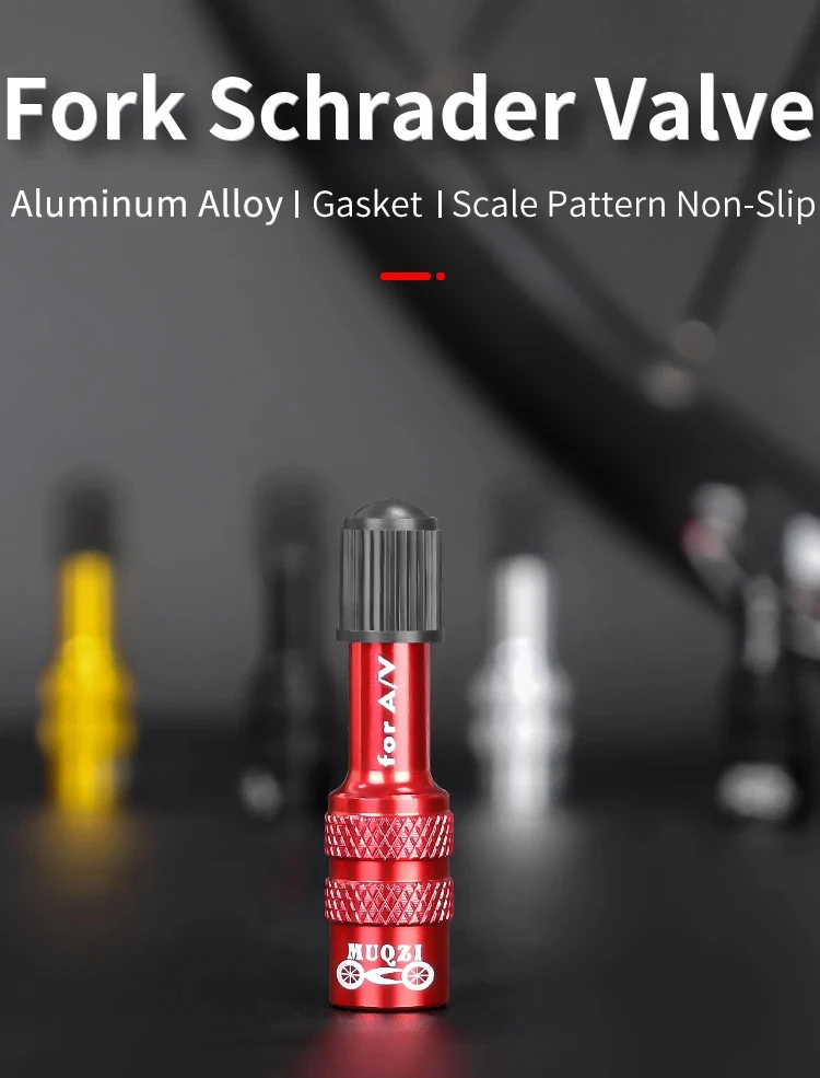 Muqzi Mountain Bike Front Fork Av Schrader Air Valve Bicycle Suspension