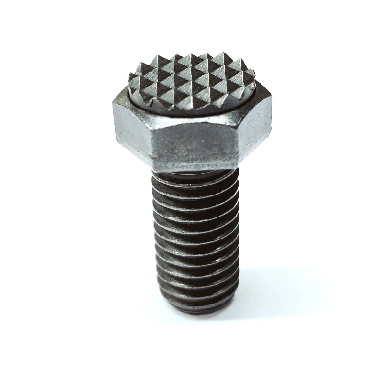 Hex bolt carbon steel black oxide with serrated head