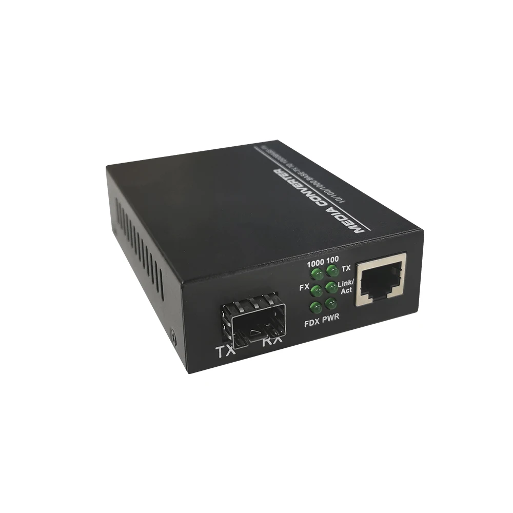 Sfp Media Converter 10/100/1000m Fiber Optic Media Converter Ftth ...