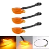 3 luces pequeñas + juego de cables de uno a tres [Carcasa amarilla]