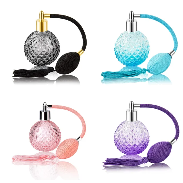 Vintage Style Spray Atomizer with Bulb and Tassel for Glass Perfume Bottle