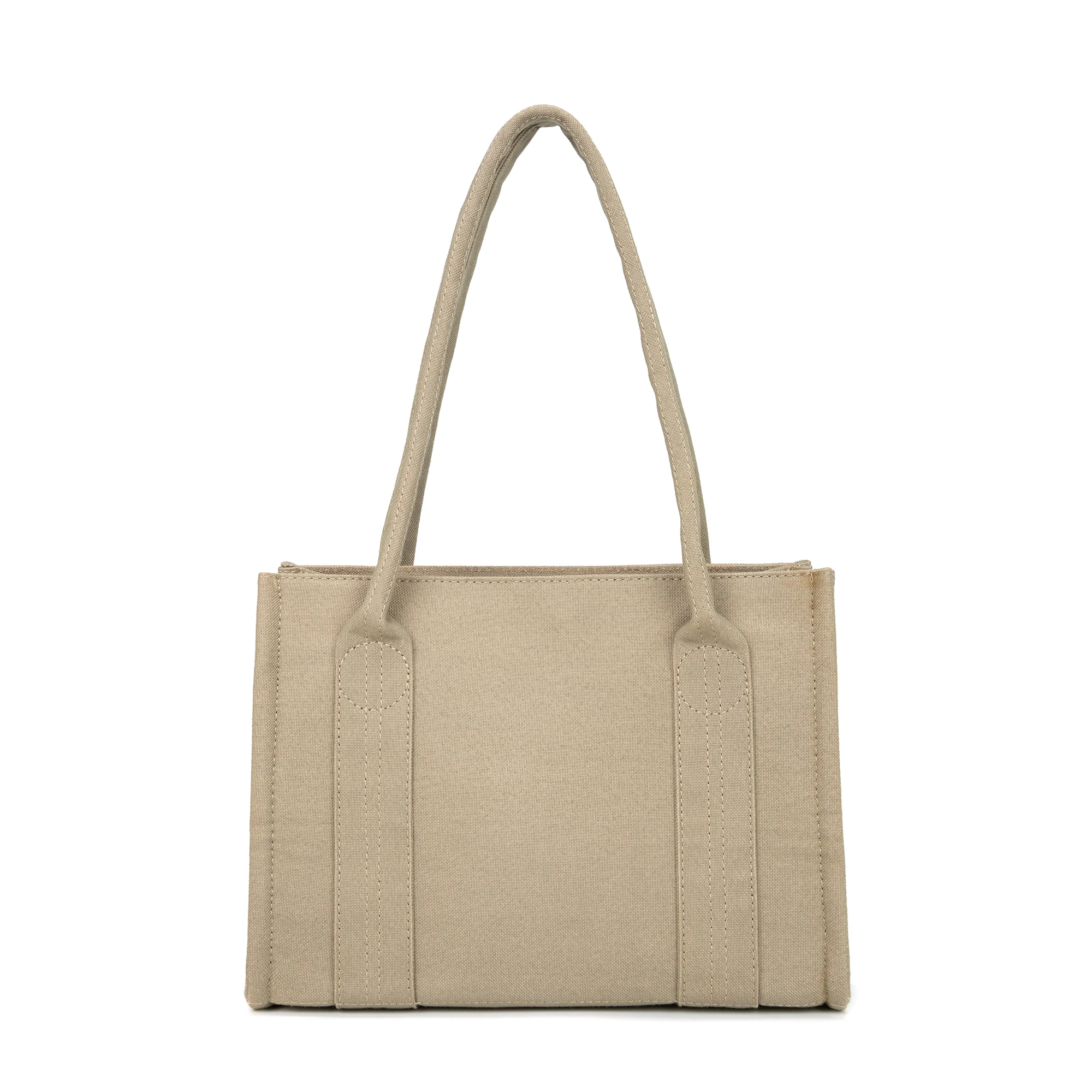 Eco Friendly Natural Fabric Custom Logo Recycled Leisure Shoulder Bag Reusable Degradable Handbag Bamboo Fiber Tote Shopping