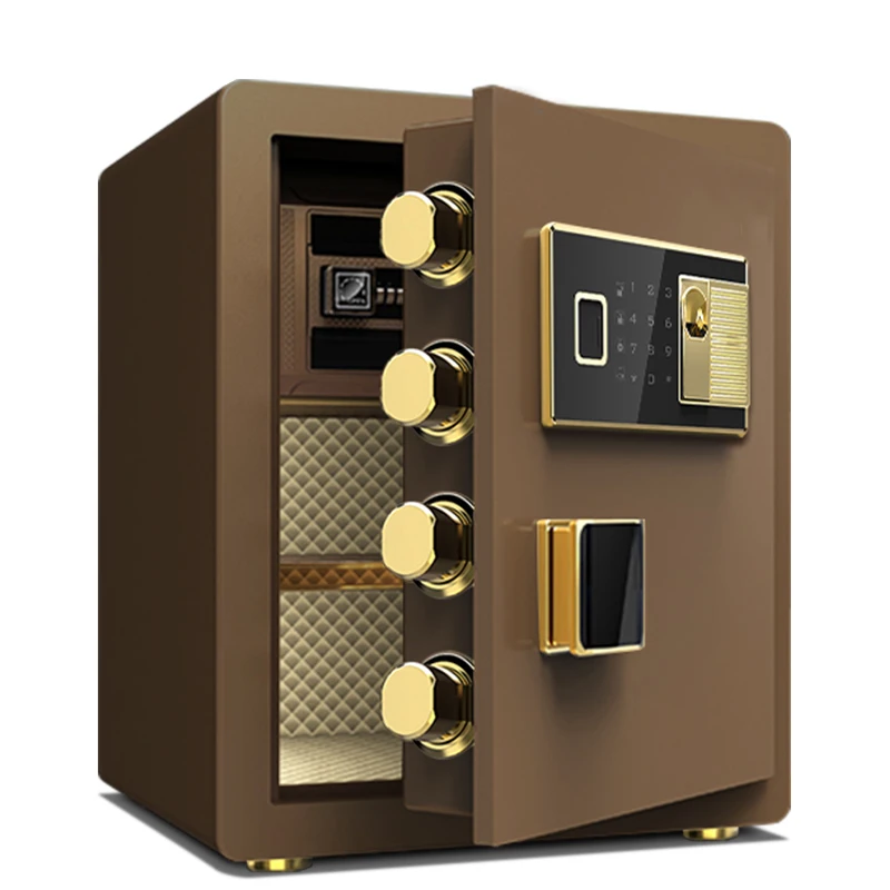 XBT- 45 Fingerprint 2020 Office Automatic Digital Strongbox Security Fireproof Safe Box Coffer Money/jewelr Solid Steel