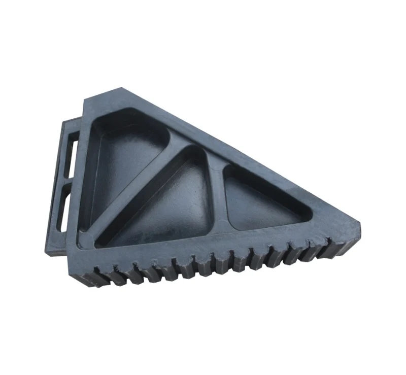 High resistance to severe impact Portable Rubber Wheel Chock details