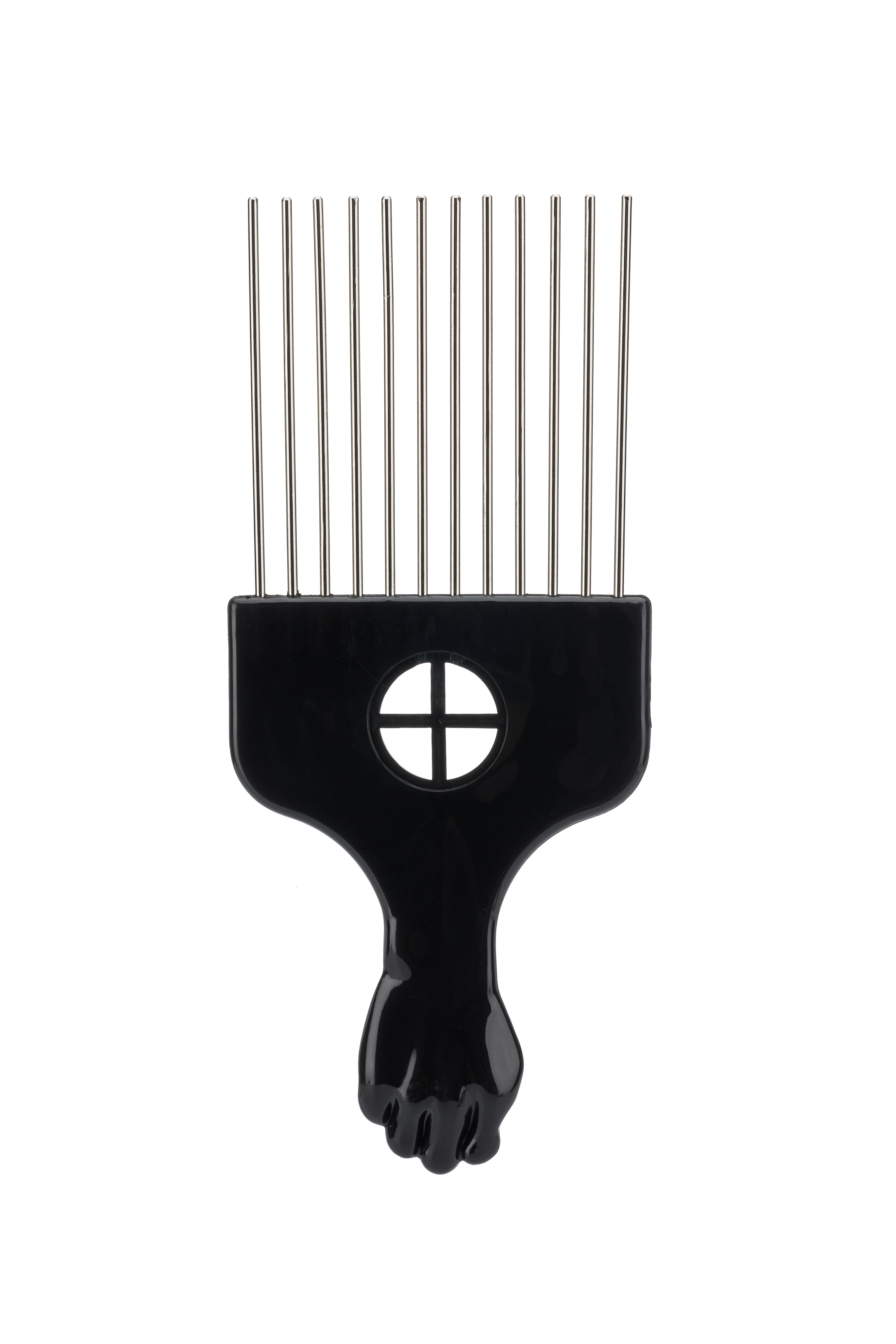 Multi Function Salon Retro Stainless Steel Oil Head Comb Long Teeth Hair Pick Afro Hair Dye Comb