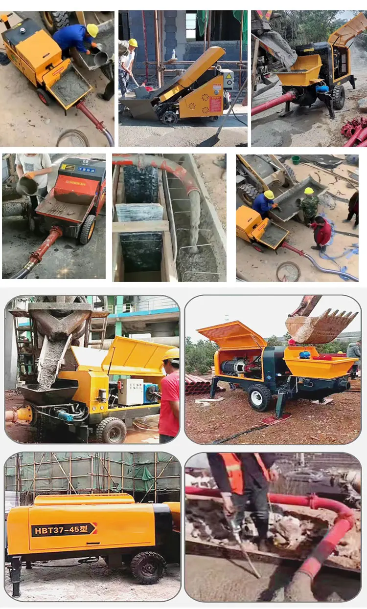Customization Mini Concrete Pump Diesel Small Portable Concrete ...