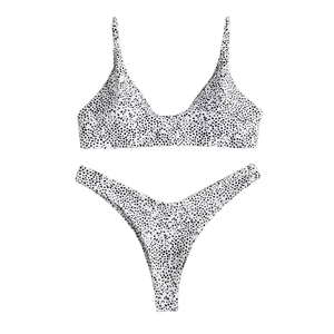 Cikini Beach  Fashion Brazilian Bikini Sexy Leopard Print Bikini Swimwear