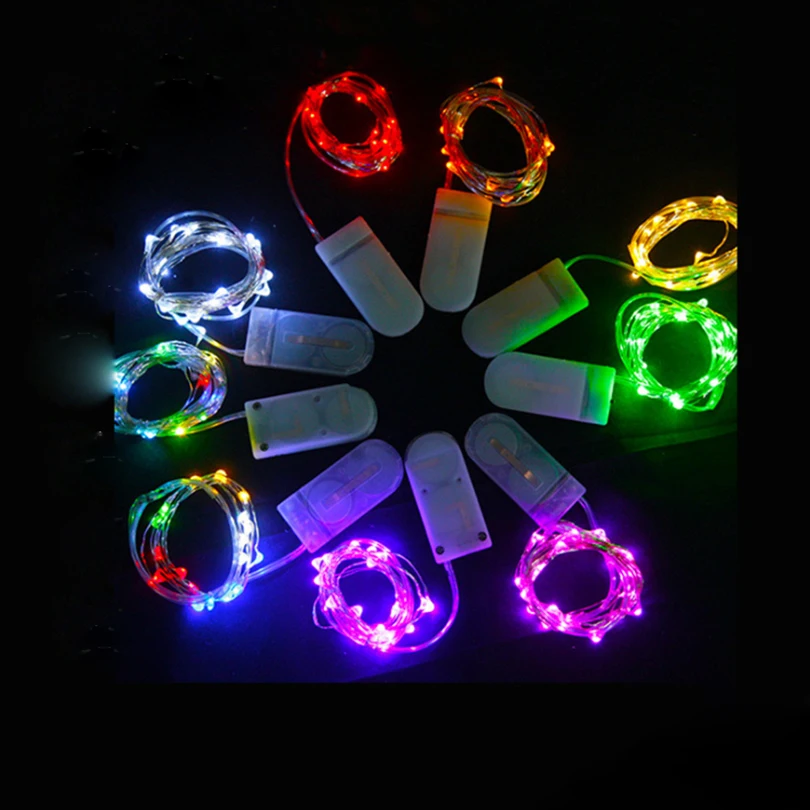 Christmas Battery Mini LED Copper Wire String Lights Party Xmas Decor 1/2/3/5M 