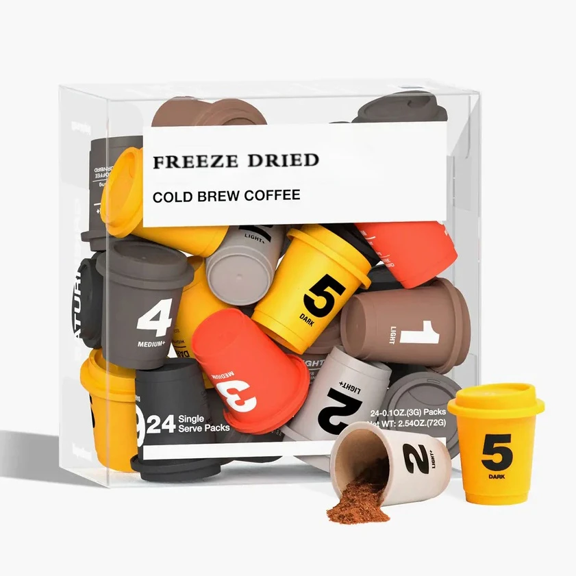 Popular Sugar Free Natural Dried Cold Brew Instant Coffee Freeze Dried