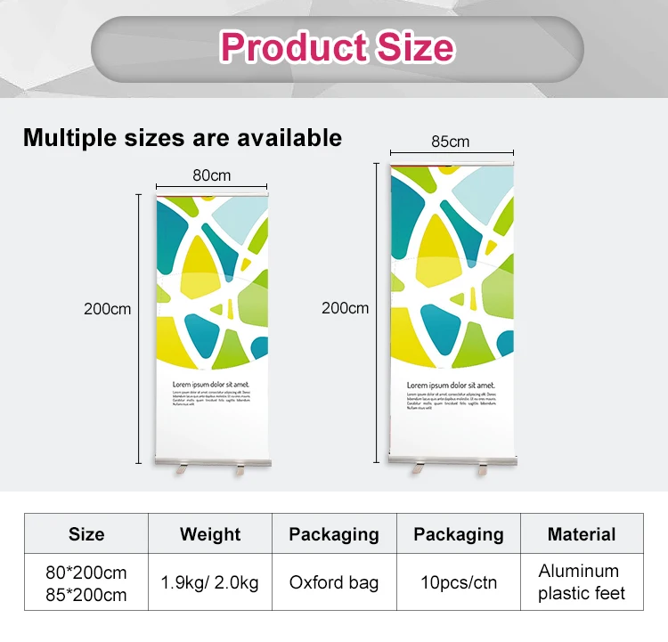 High Quality Outdoor Exhibit Display Roll Up Banner Stand Printing ...