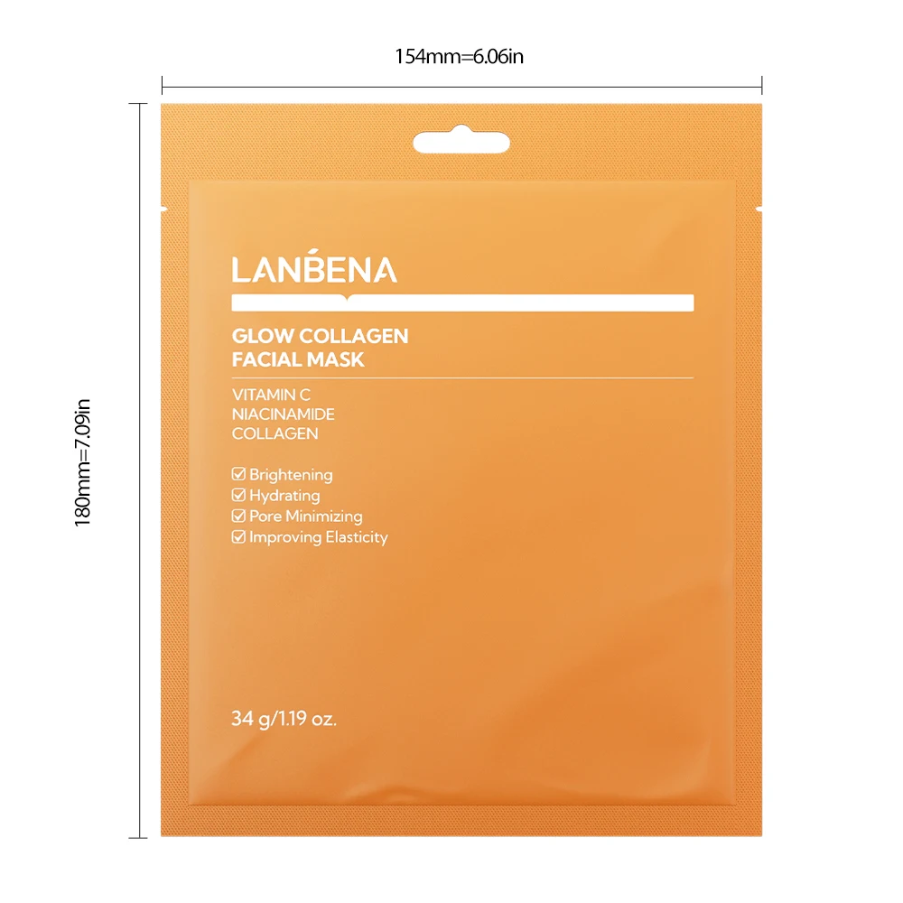 LANBENA New Arrival Glow Collagen Facial Mask Beauty Skin Whitening Anti-Aging Beauty Face Masks details