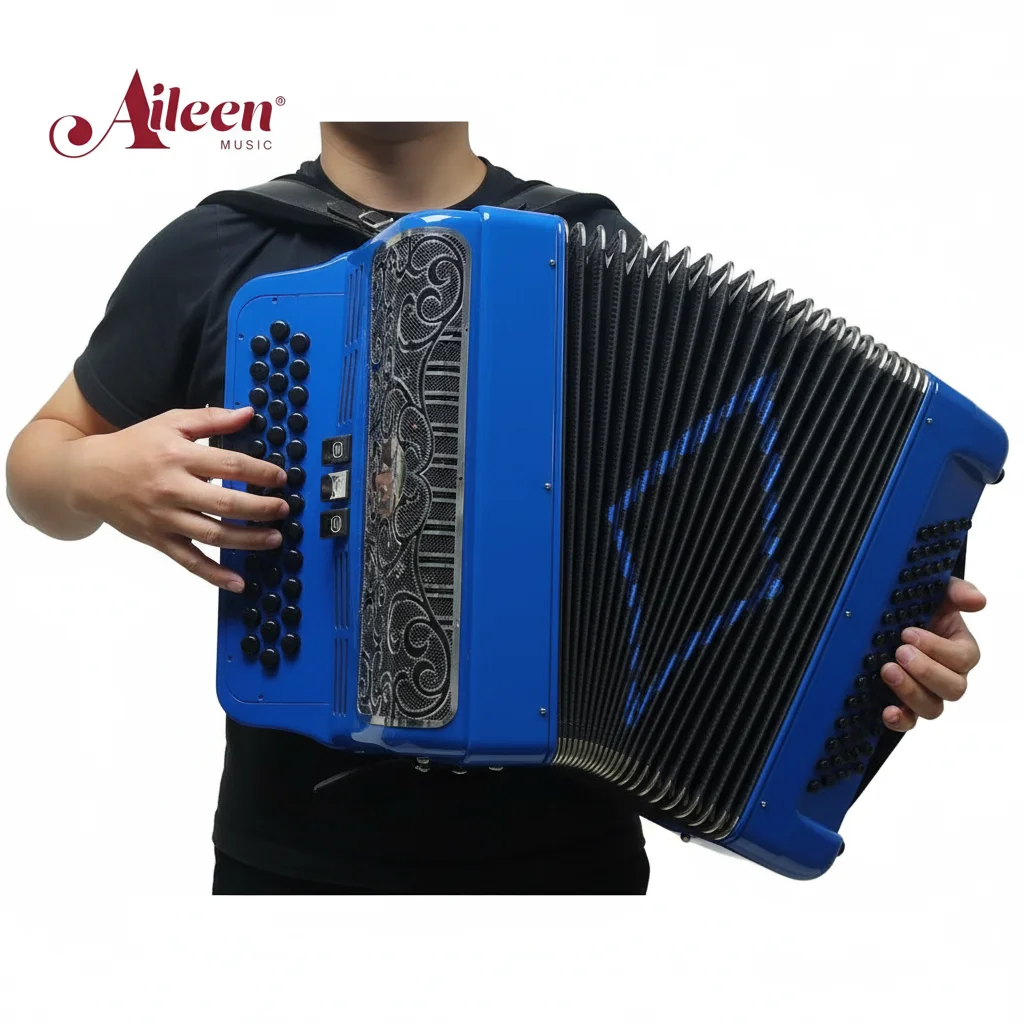 34-Button Piano Accordion with 12 Bass | Portable Musical