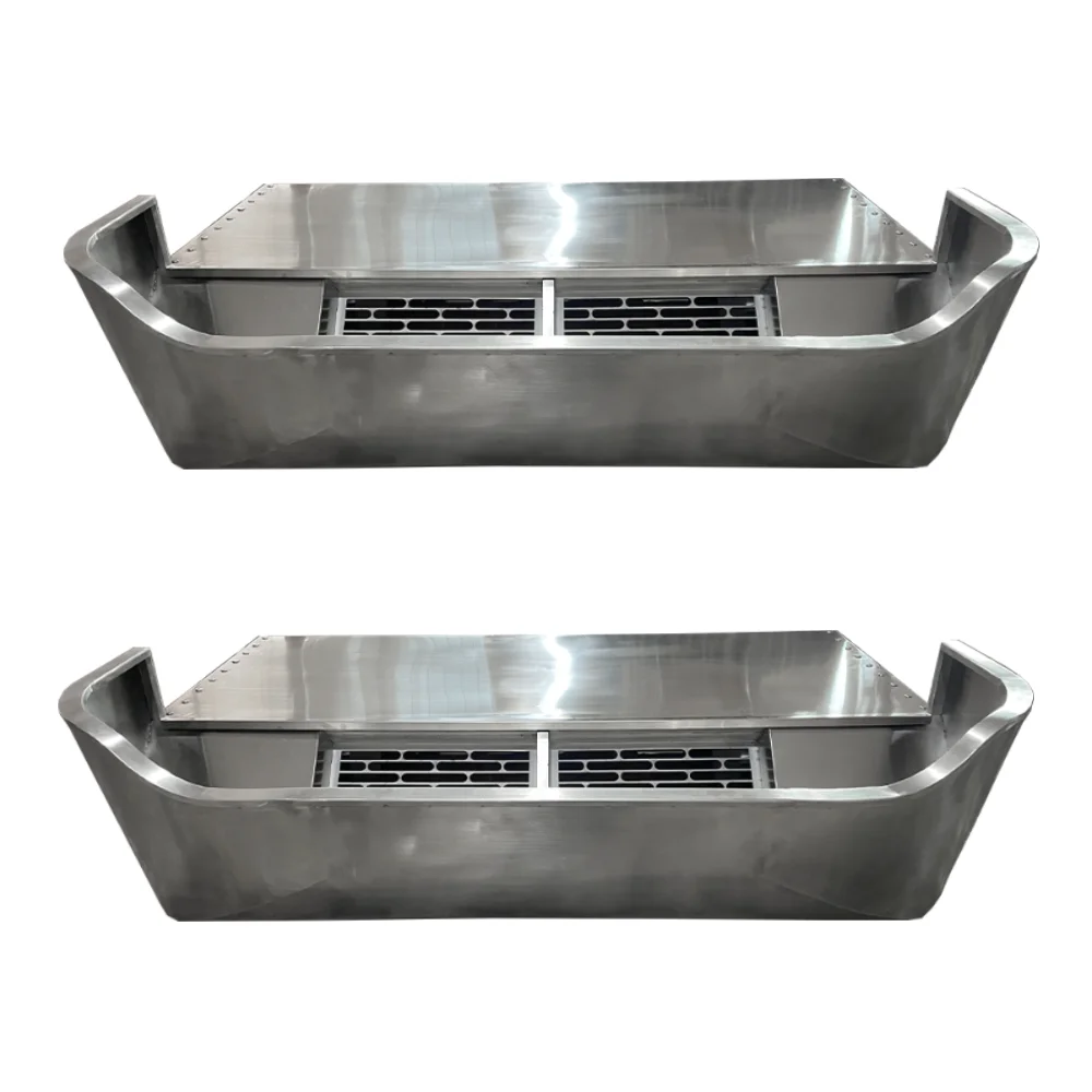 product custom steel aluminum laser cutting bending sheet metal fabrication large metal frame welding service for exhaust system-9