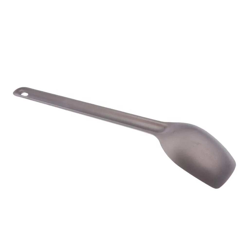 Spoon Supplies Bag Titanium Cooking Cookware Picnic Long Handle Portable 