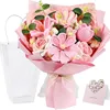 Bouquet di tulipani profumati rosa a doppio scomparto