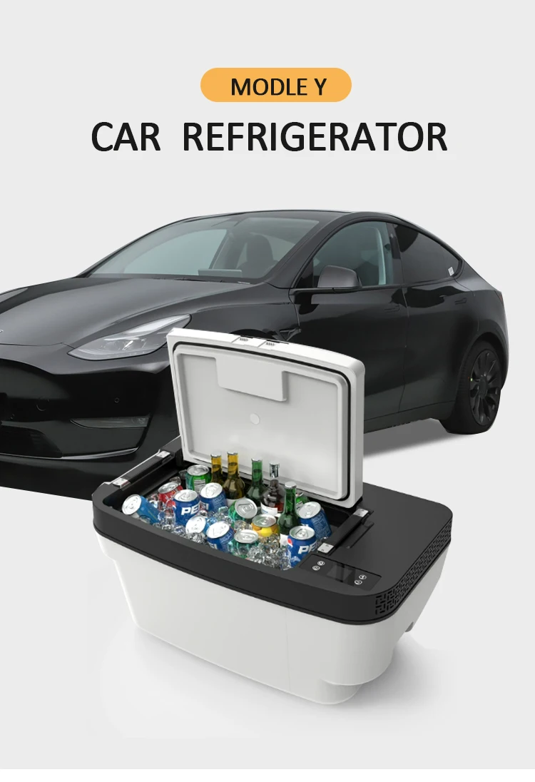 New Arrival 35l Large Capacity Car Refrigerator 12v Car Fridge Portable Refrigerator For Tesla