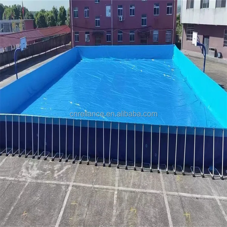 20ft Metal Rectangular Swimming Pool Frame Above Ground Pool Commercial