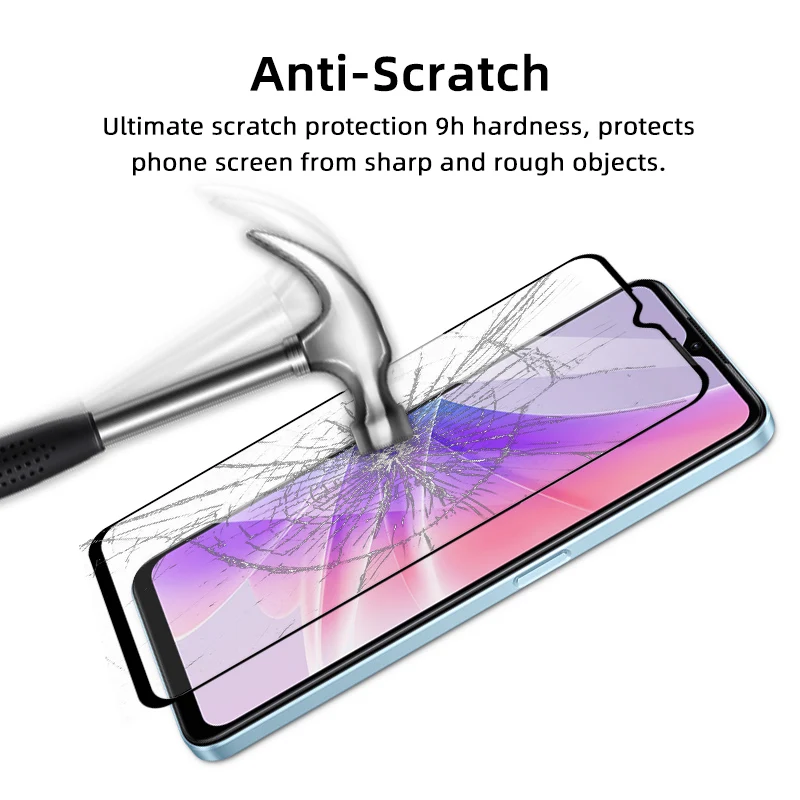 Full Glue Coverage Tempered Glass for Infinix Note 50X/50/50 Pro/Hot 50 Pro Screen Protector for Itel Zeno 10/Power 70/A20