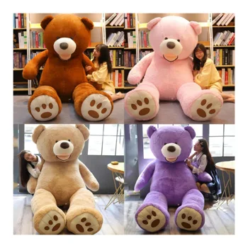 Custom valentine's day cute human size teddy bear skin doll animalsoft plush toy large size huge giant stuffed big teddy bear