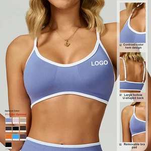 New Arrival High Quality Seamless Sports Bra Women Adjustable Straps Hollow Back Breathable Quick Dry Yoga Gym Fitness Crop Top