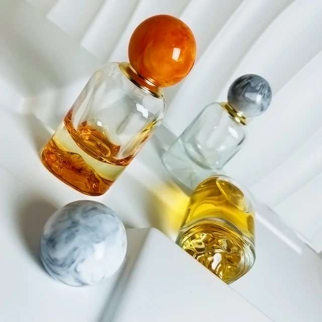 Luxury Customized 30ml 50ml 100ml Cylinder Clear Empty Glass Bottle Base Transparent Spray Perfume Bottles With Box And Cap