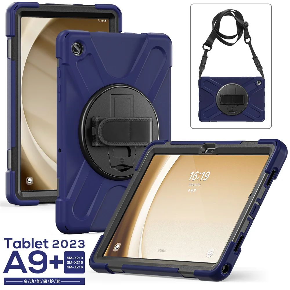 GSCASE Tablet Cover with Crossbody Strap for Samsung Tab A9 Plus