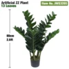 Pianta ZZ Artificiale 80 cm 2,6 ft 138 Foglie