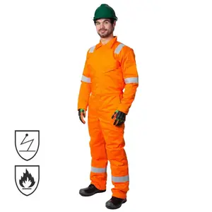 CE Certificate Oil Refinery Coverall Anti-Static Fireproof FR Oil Field Fire Resistant Flame Retardant Work Clothes for Welder