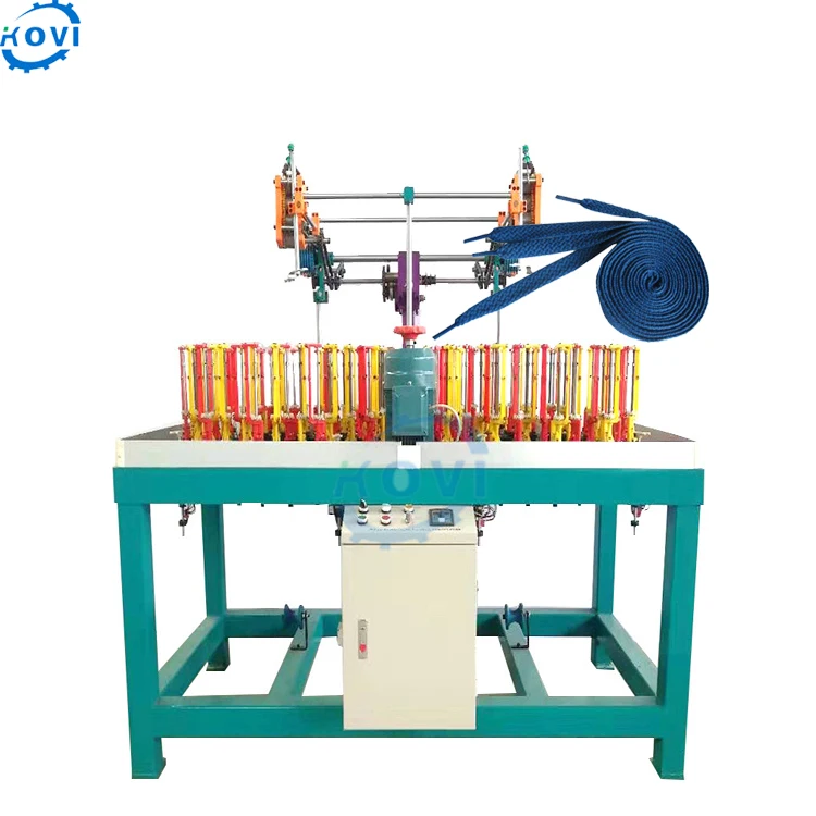 High Speed Braid Cord Making Machine Elastic Cord Round Rope String Braiding Machine 32 Spindle Rope Braider Machine