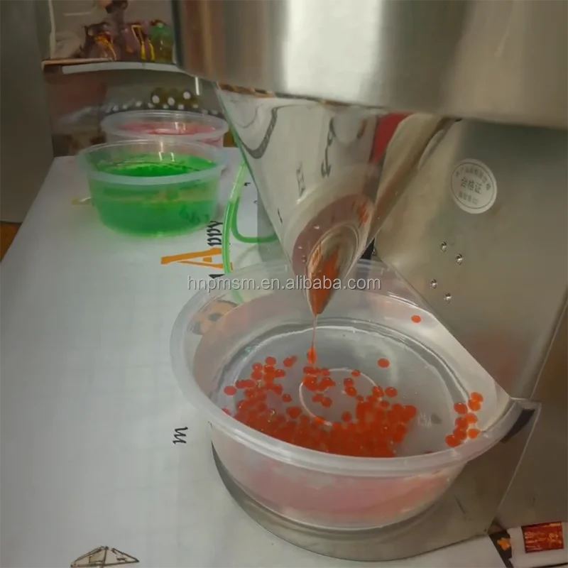 Self Serve Boba Vending Machine With Chocolate Chamomile Grapefruit Pearl Forming and Popping Jelly Boba Maker