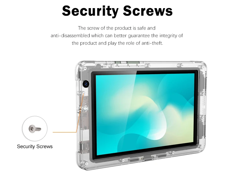 OEM Transparent Clear Security Case for 8 Inch Tablets