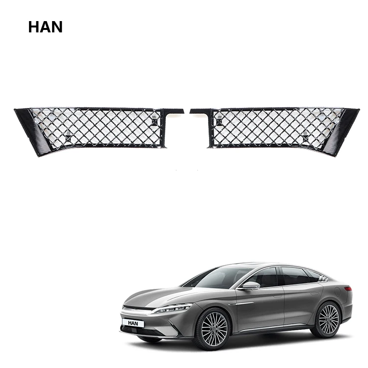 Auto Accessories ABS Front Bumper Fence Insect Net Air Inlet Vent Grille Cover for BYD Han Front Grille Grill