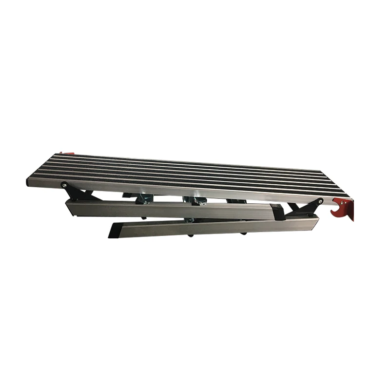 Plataforma De Trabajo Plegable De Aluminio, Andamio Ajustable De 60 A 90 Cm, Capacidad 200 Kg - Ideal Para Pintar, Limpiar O Barbacoa
