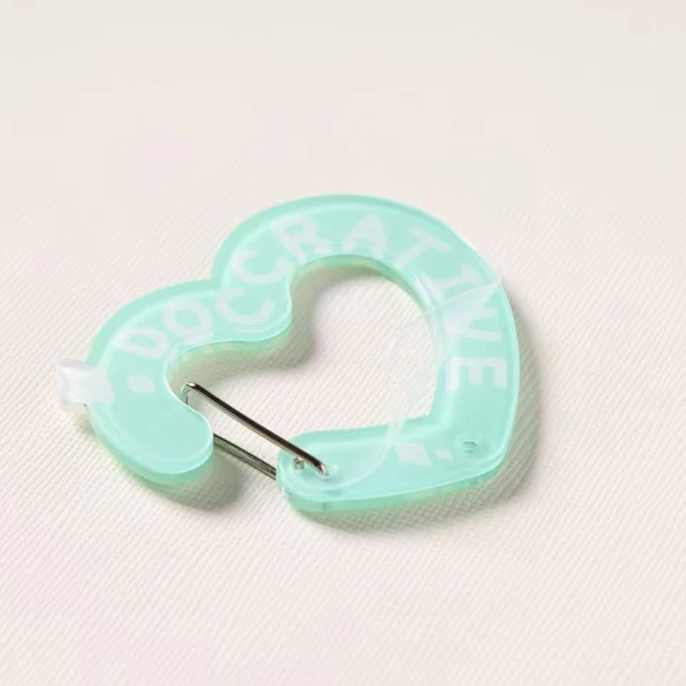 Eco-friendly Custom Acrylic Carabiner Design Shape Cartoon Anime Style with Logo