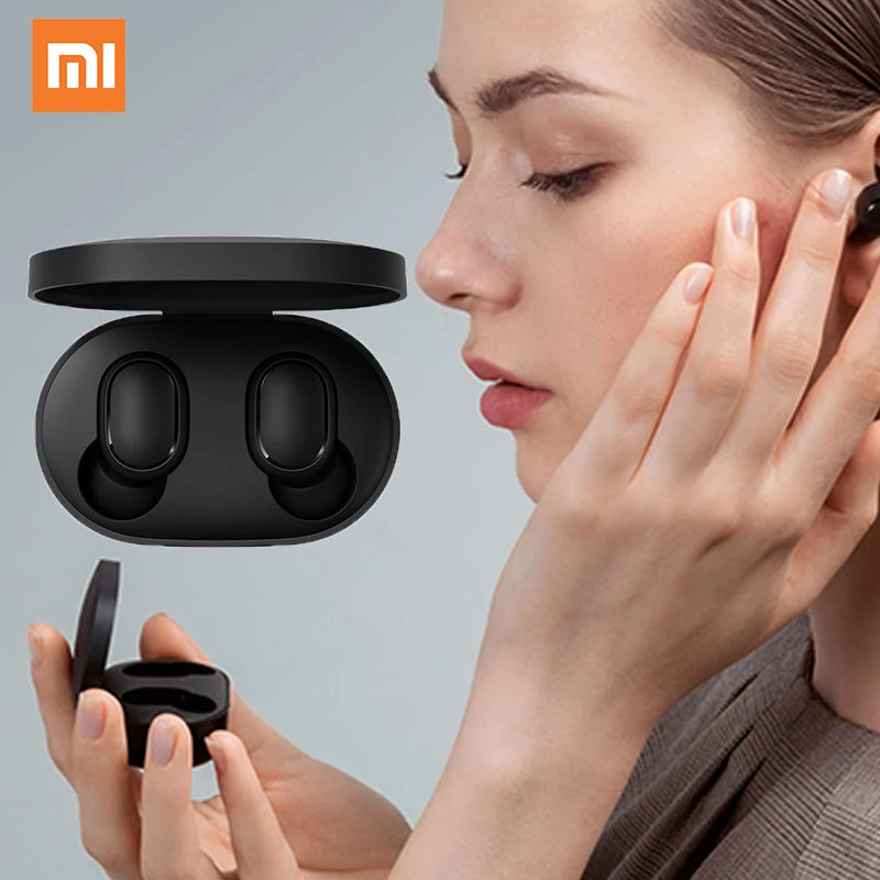 
Беспроводные наушники Xiaomi Mi True Basic 2 с беспроводной зарядкой TWS Redmi Airdots 2 в ухо стерео бас Xiaomi наушники 