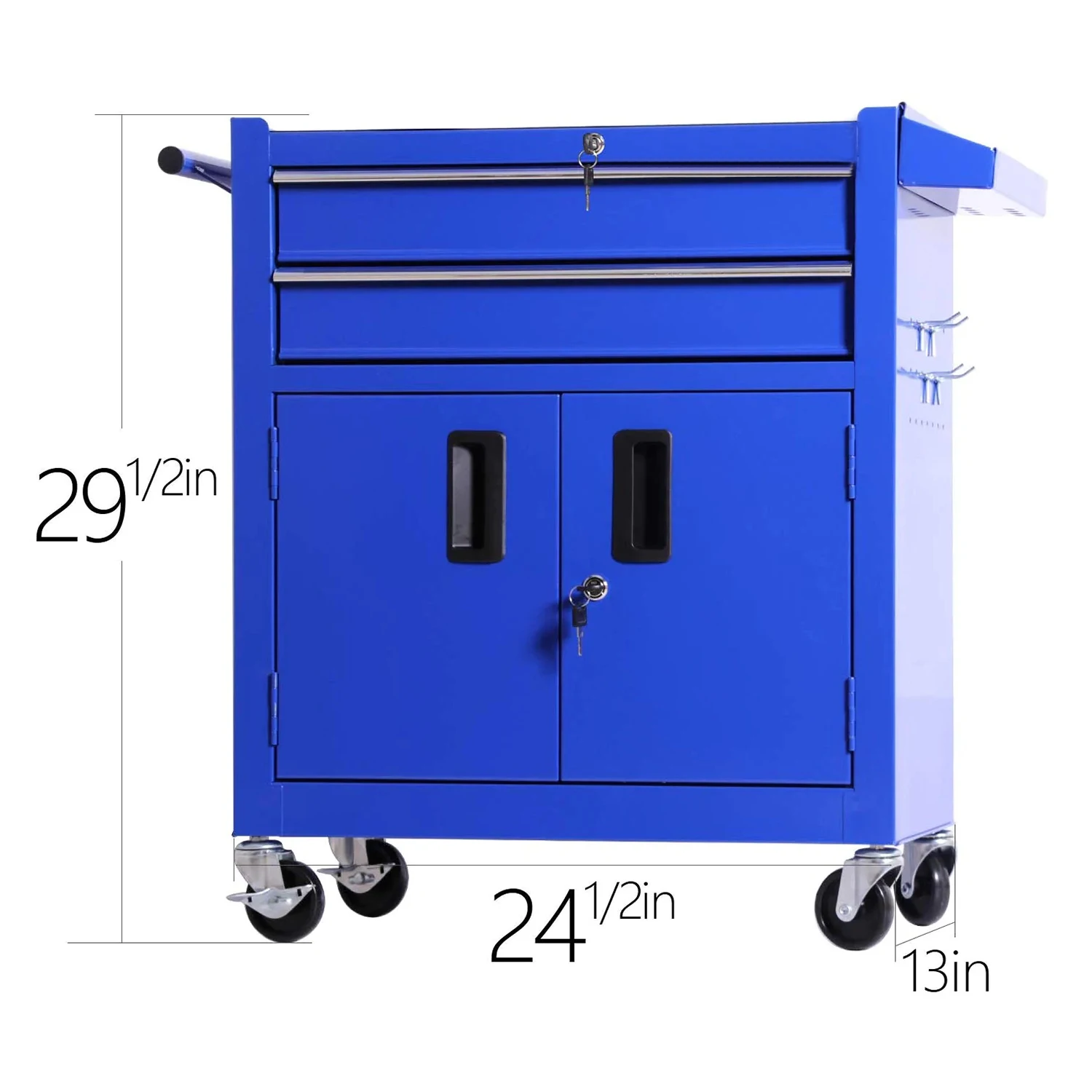 Tool Chest Heavy Duty Cart Steel Rolling Tool Box with Adjustable Shelf Inside and Lockable Drawers and Doors factory