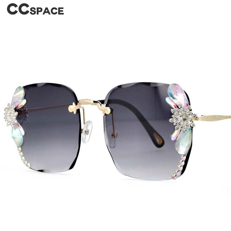 rimless diamond sunglasses