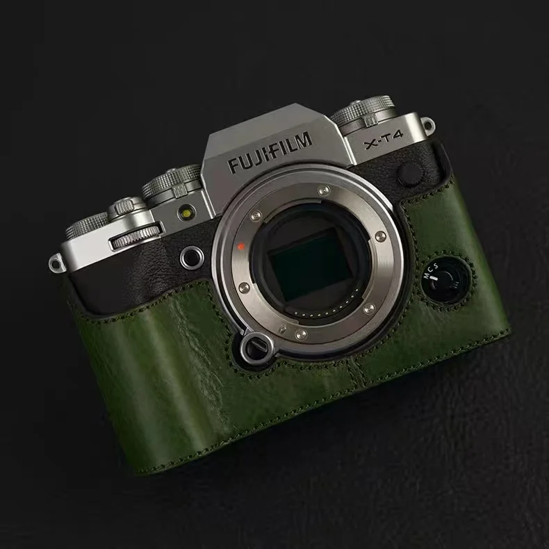 JHM waterproof camera bag Ever Ready leather camera leather half case for Nikon Canon(18-55milímetros)