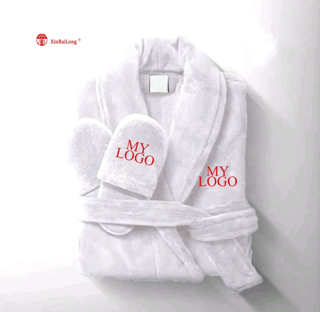 High Quality Coral Fleece Bathrobe Luxury Hotel Bathrobe Custom Logo