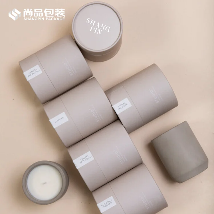 Biodegradable Eco Friendly Powder Container Tea Coffee Bean Oats Paper Cylinder Round Tube for Food Packaging